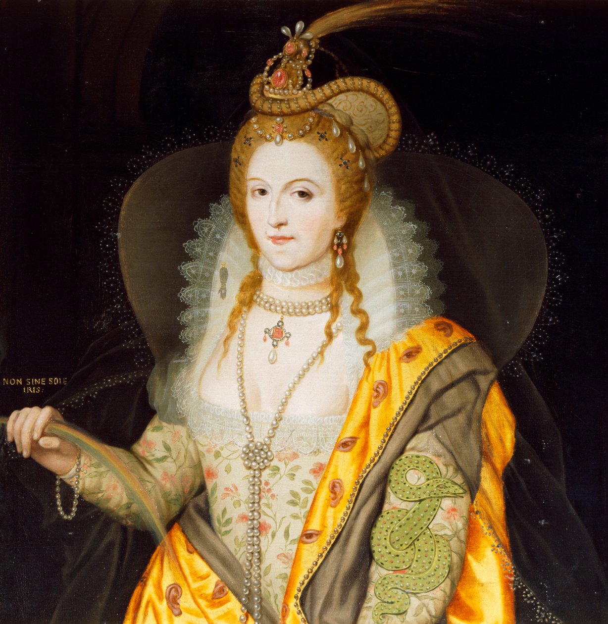 Portret królowej Elżbiety I, 1774 autorstwa Biagio Rebecca