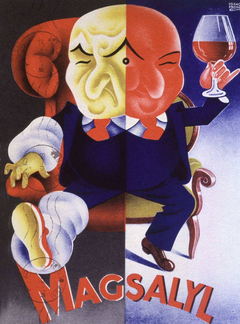 Magsalyl, lek na dnę moczanową (plakat) autorstwa Bib