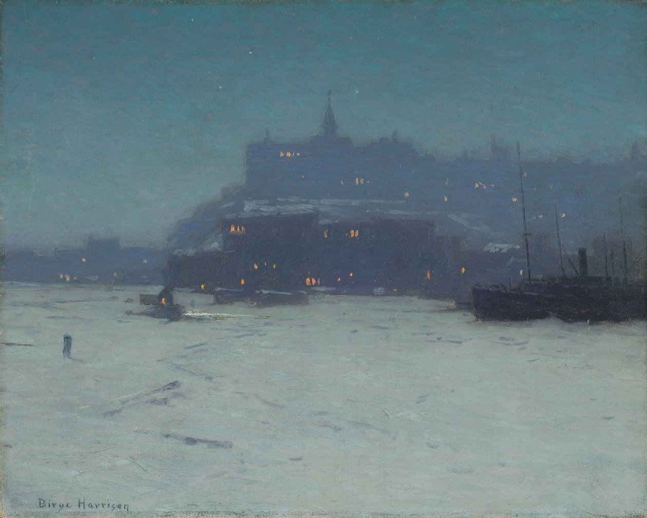 Quebec z portu, ok. 1910 autorstwa Lowell Birge Harrison
