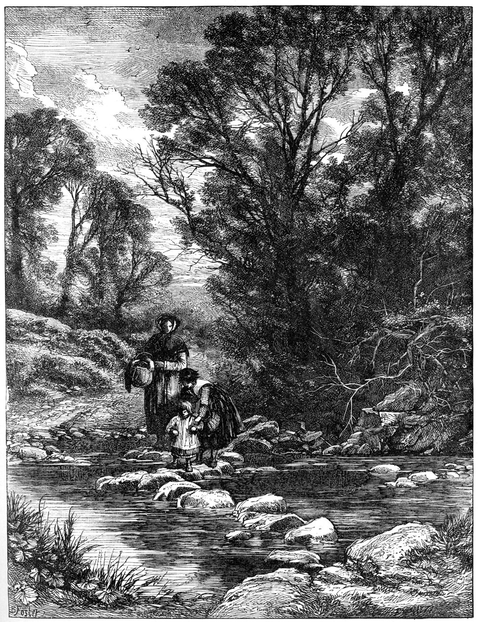 Stepping Stones, lata 30. XX wieku. autorstwa Birket Foster