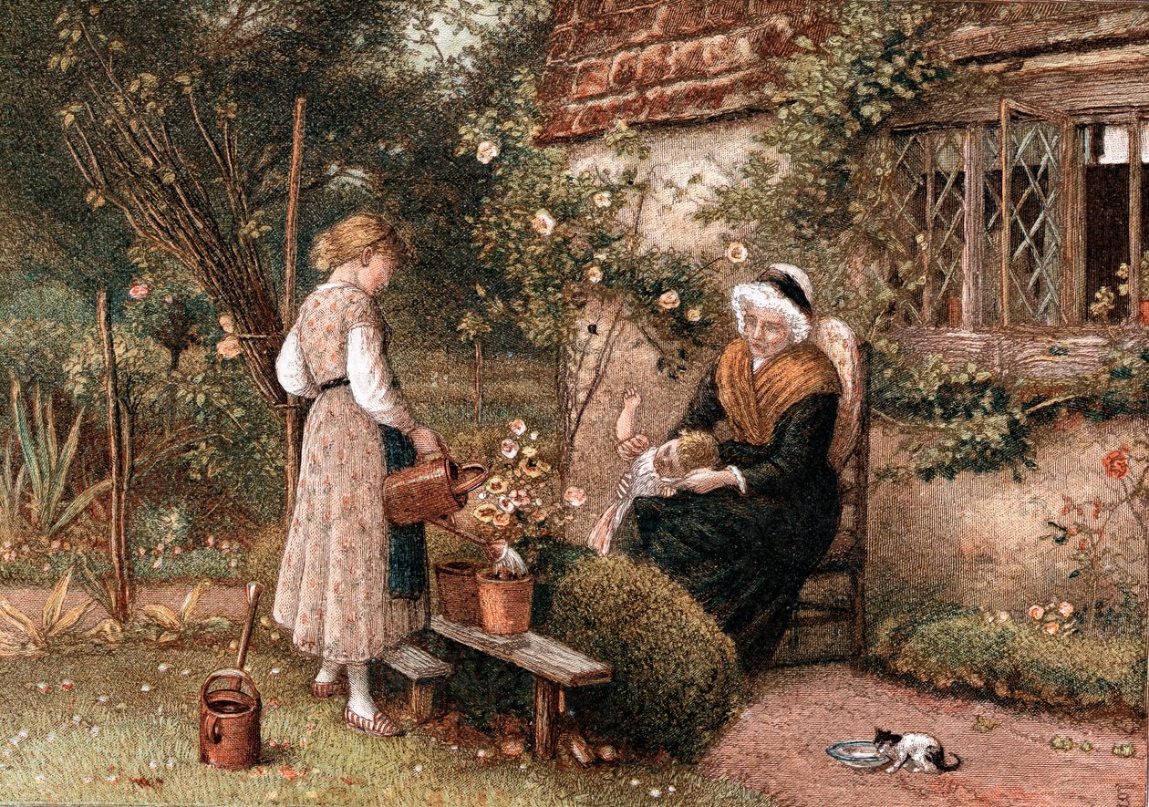„Młodość i wiek”, 1866. autorstwa Birket Foster