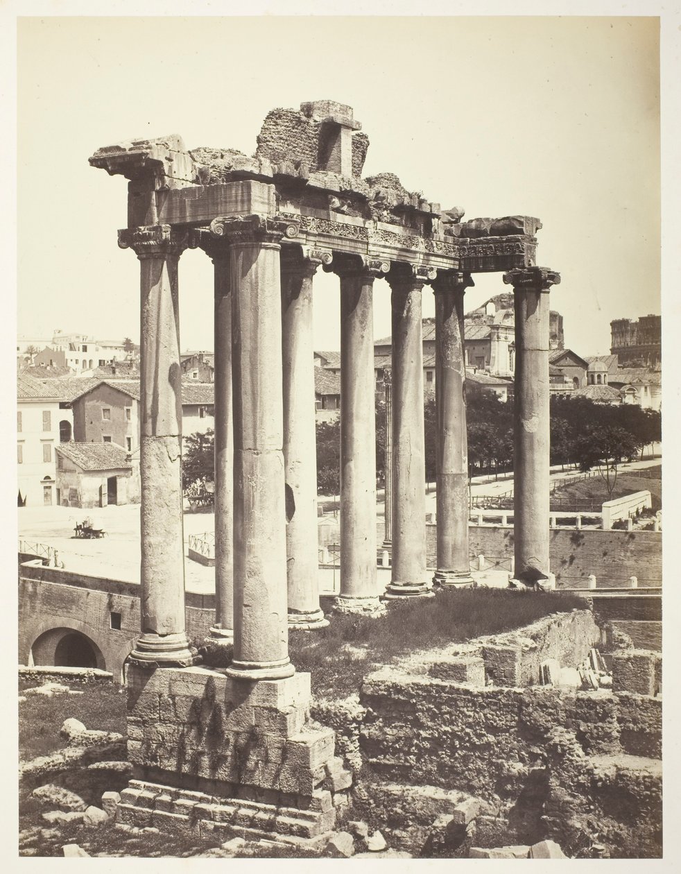 Forum Romanum, Rzym autorstwa Bisson Frères