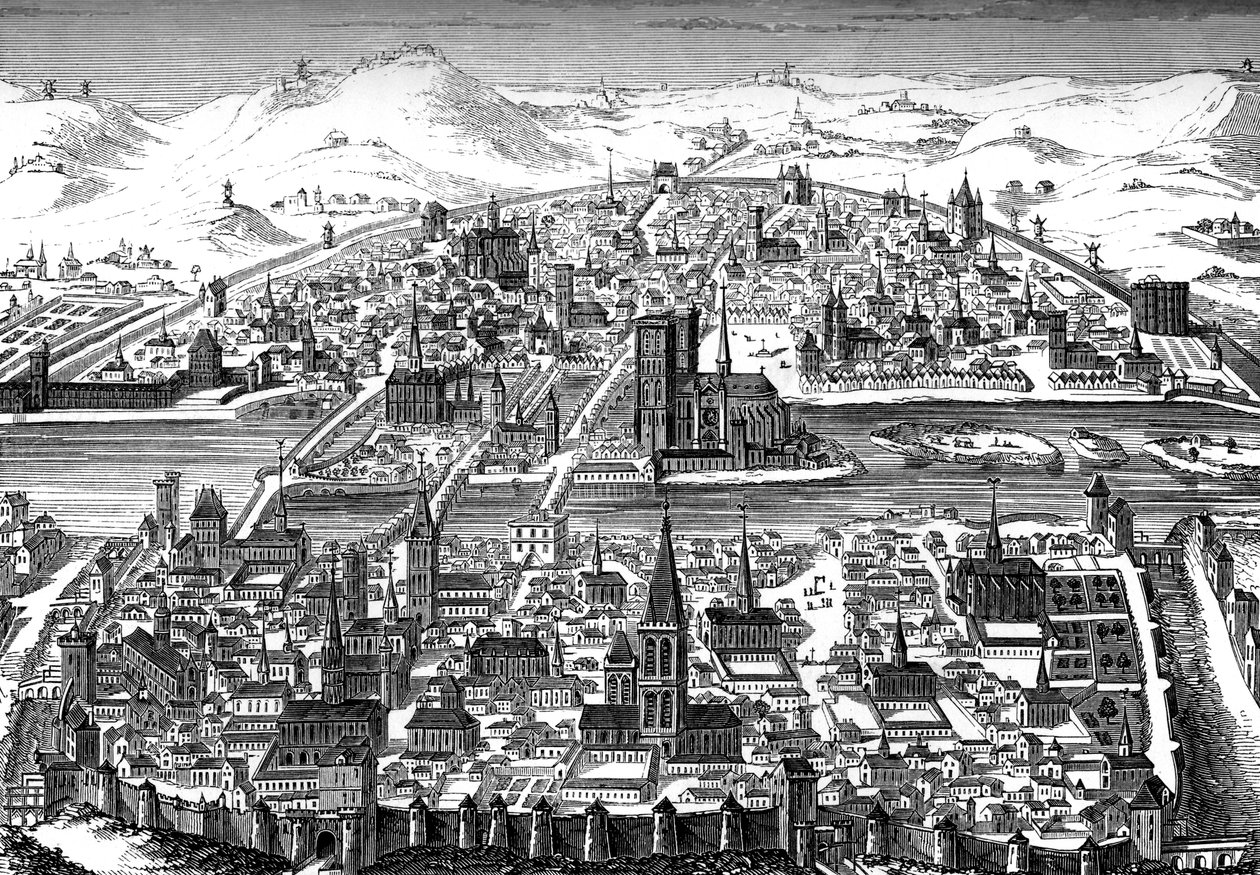 Paryż, Francja, 1607. autorstwa Bisson and Cottard