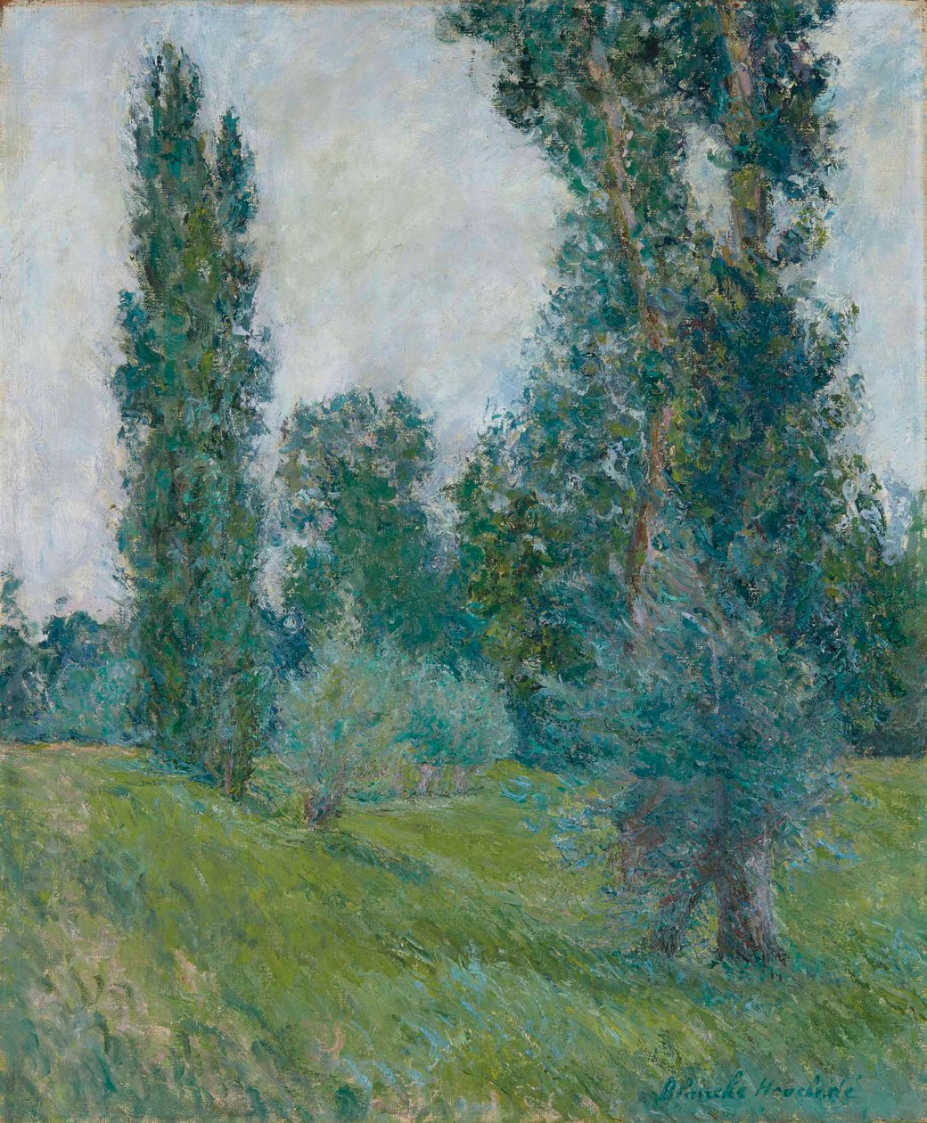 Francuski: Krajobraz topoli w Giverny autorstwa Blanche Hoschede Monet
