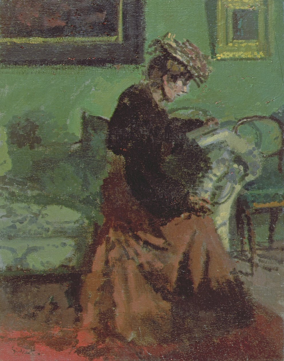 Drzewa w Giverny autorstwa Blanche Hoschede Monet