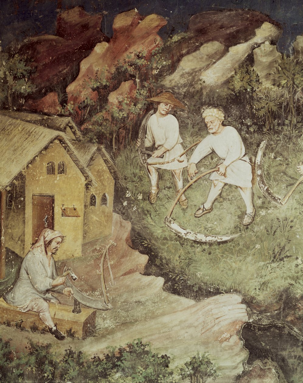 د جولای میاشت، د ریبلو تفصیل، c.1400 poli autorstwa Bohemian School