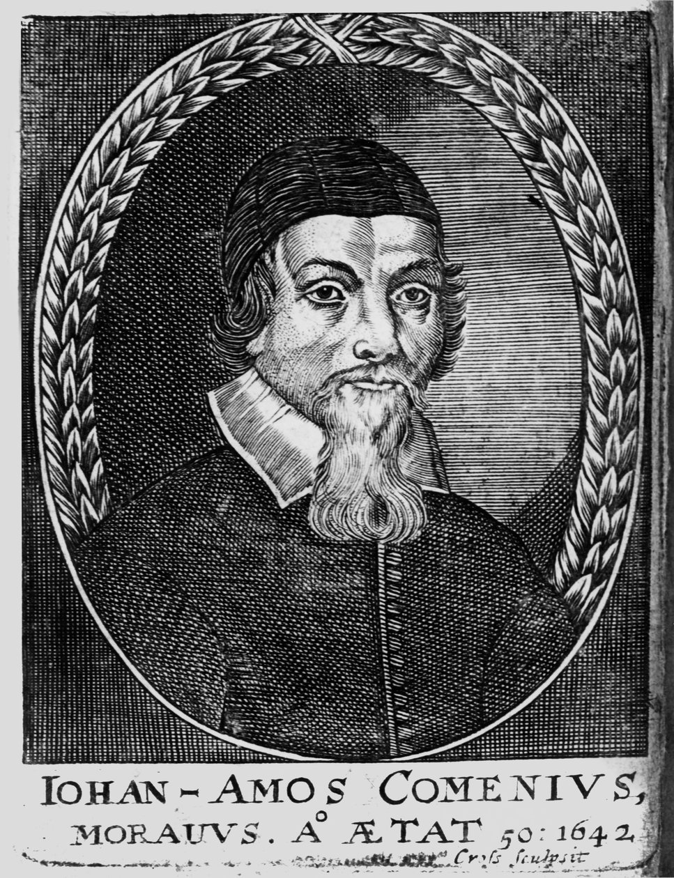 Johan Amos Komeński, 1642 r autorstwa Bohemian School