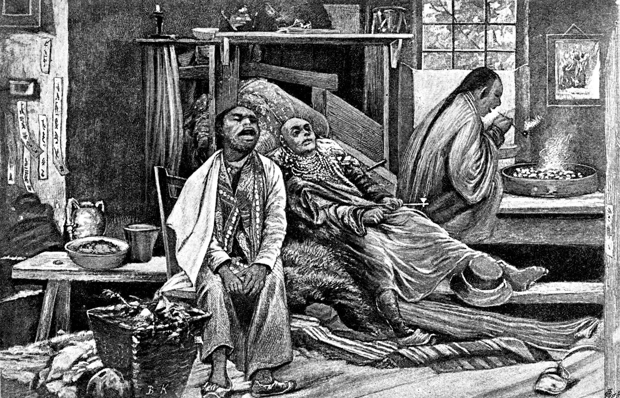 Chińska den opium autorstwa Bohuslav Kroupa