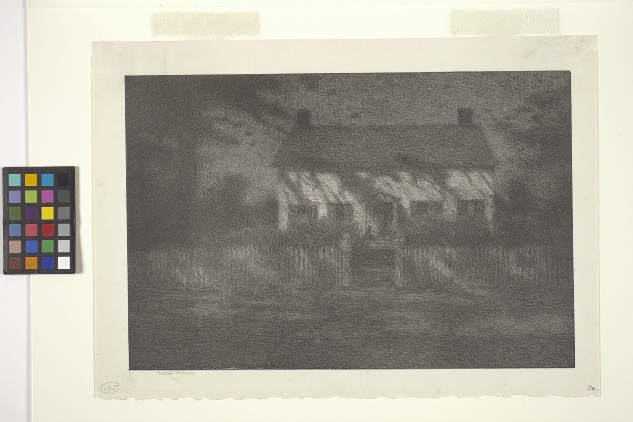 Światło księżyca (tusz na papierze) autorstwa Bolton Coit Brown