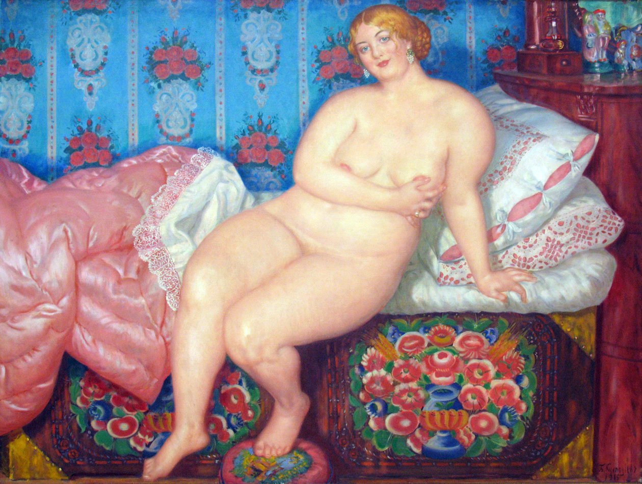 BeautynDeutsch: Die Schone, 1915n: , 1915. . n: , 1915. n autorstwa Boris Mikhailovich Kustodiev