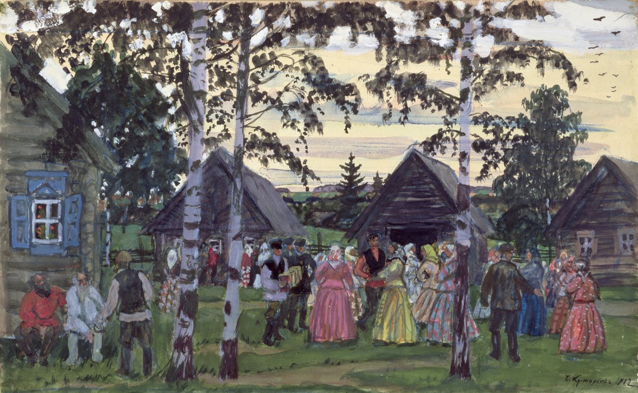 Chodorowód, 1912 r. autorstwa Boris Mikhailovich Kustodiev