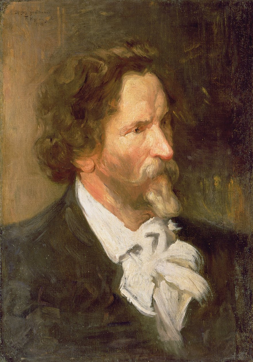 Portret Ilji Repina (1844-1930), 1902 autorstwa Boris Mikhailovich Kustodiev
