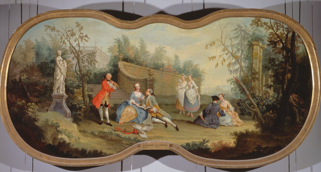 Muzyka, 1754 autorstwa Boris Vasilievich Sukhodolsky