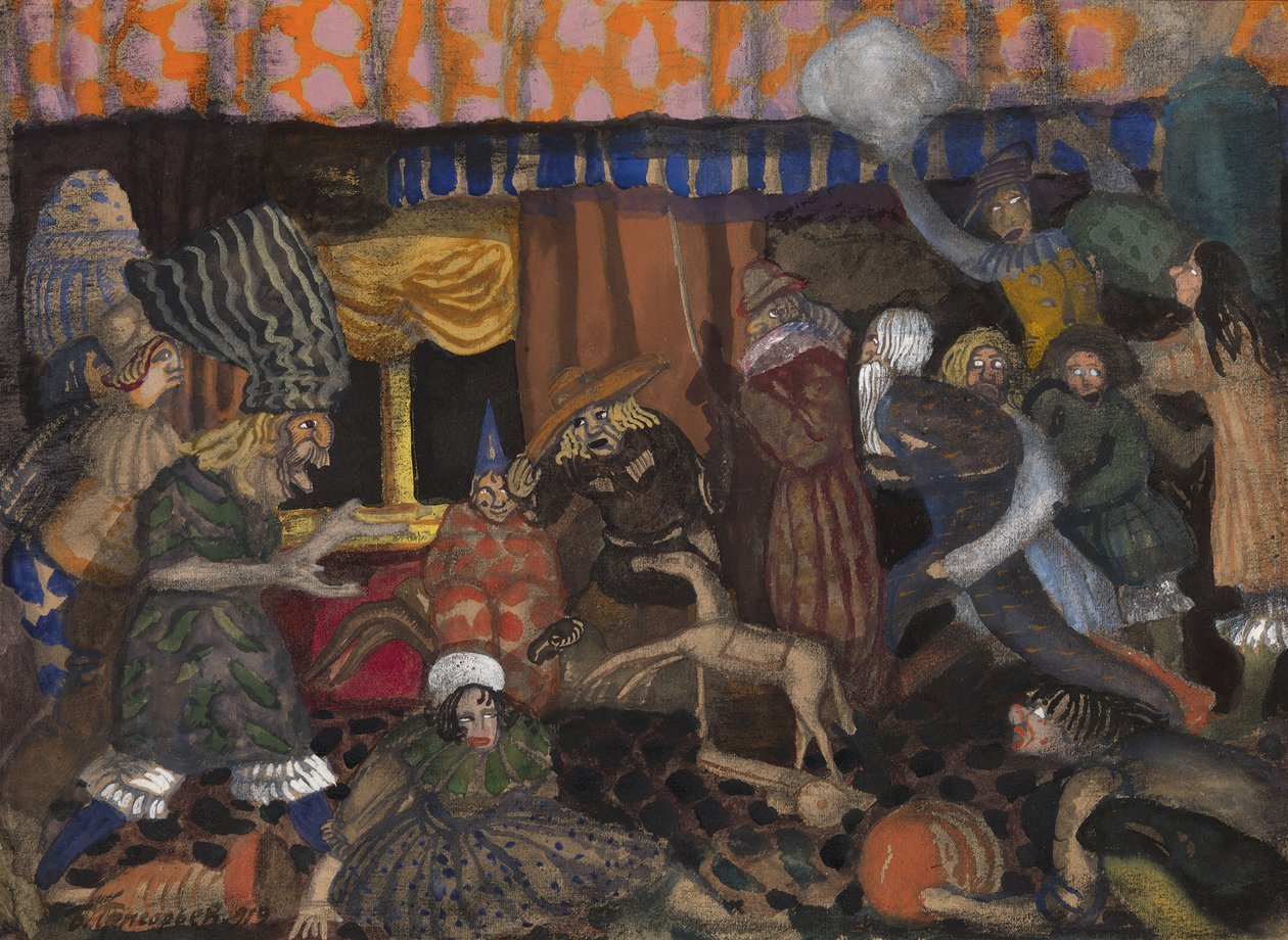 Maskarada dla dzieci, 1912 autorstwa Boris Dmitrievich Grigoriev