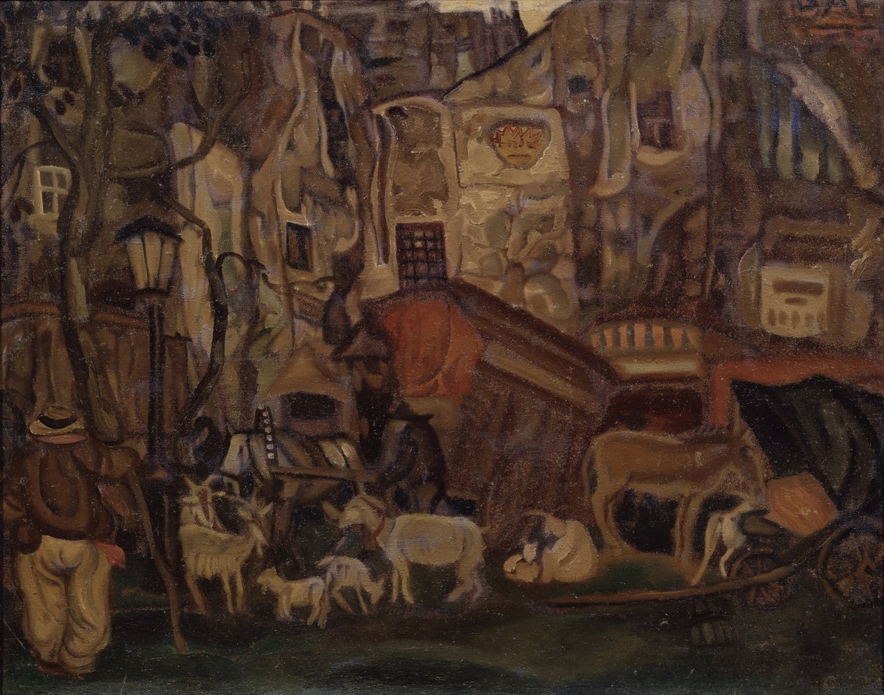 Stary Paryż, 1913 autorstwa Boris Dmitrievich Grigoriev