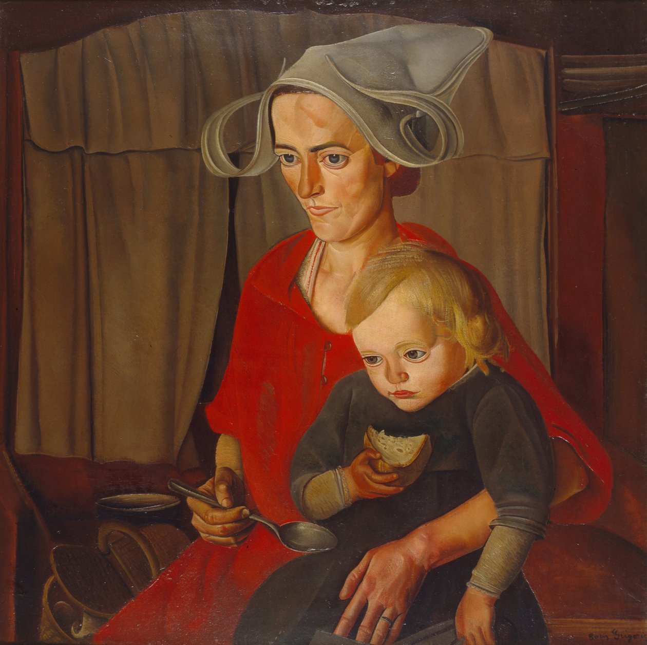 Ubóstwo, 1925 autorstwa Boris Dmitrievich Grigoriev