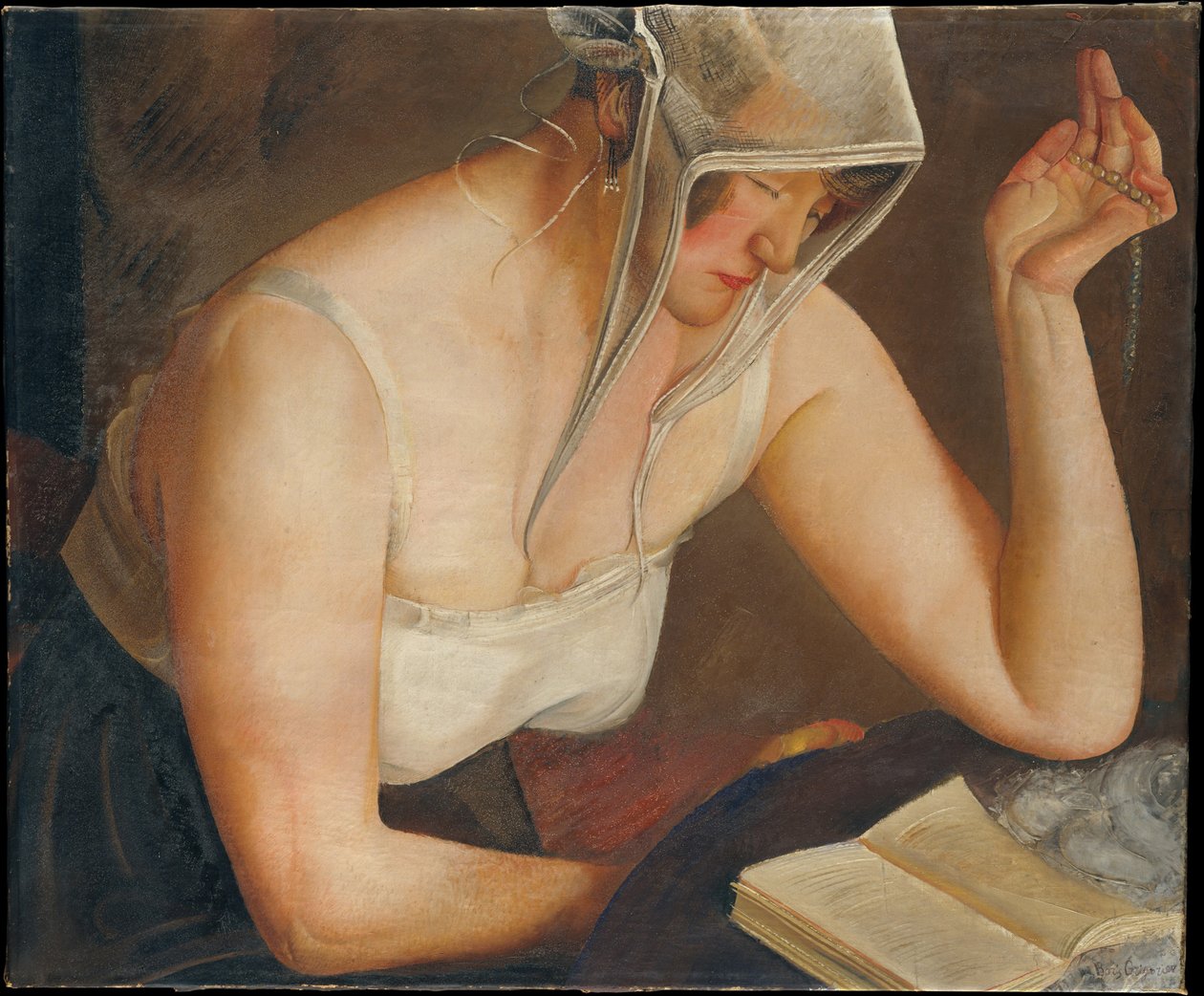 Kobieta czytająca, c. 1922 autorstwa Boris Dmitrievich Grigoriev