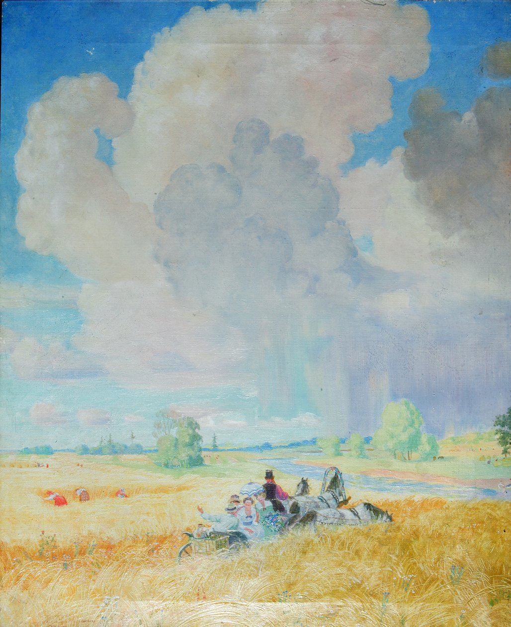 Lato, 1922 autorstwa Boris Mikhailovich Kustodiev