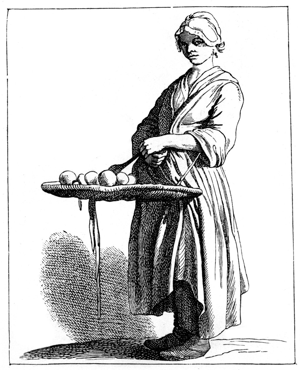 Sprzedawca owoców, 1737-1742. autorstwa Bouchardon