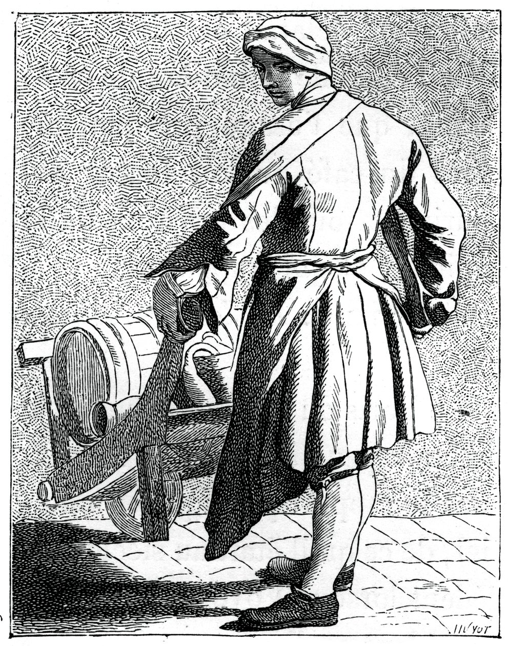 Wędrowny producent octu, 1737-1742. autorstwa Bouchardon