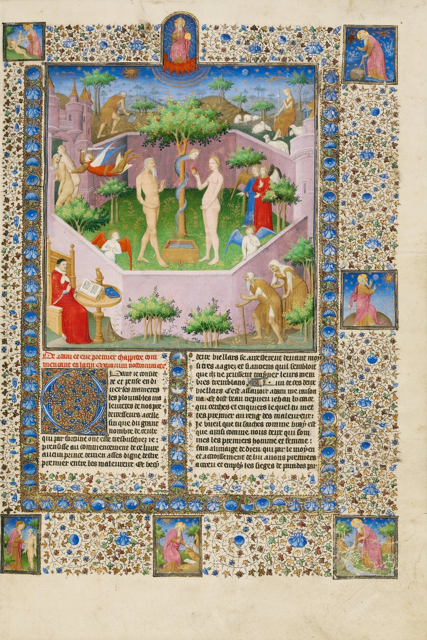 Historia Adama i Ewy autorstwa Boucicaut Master