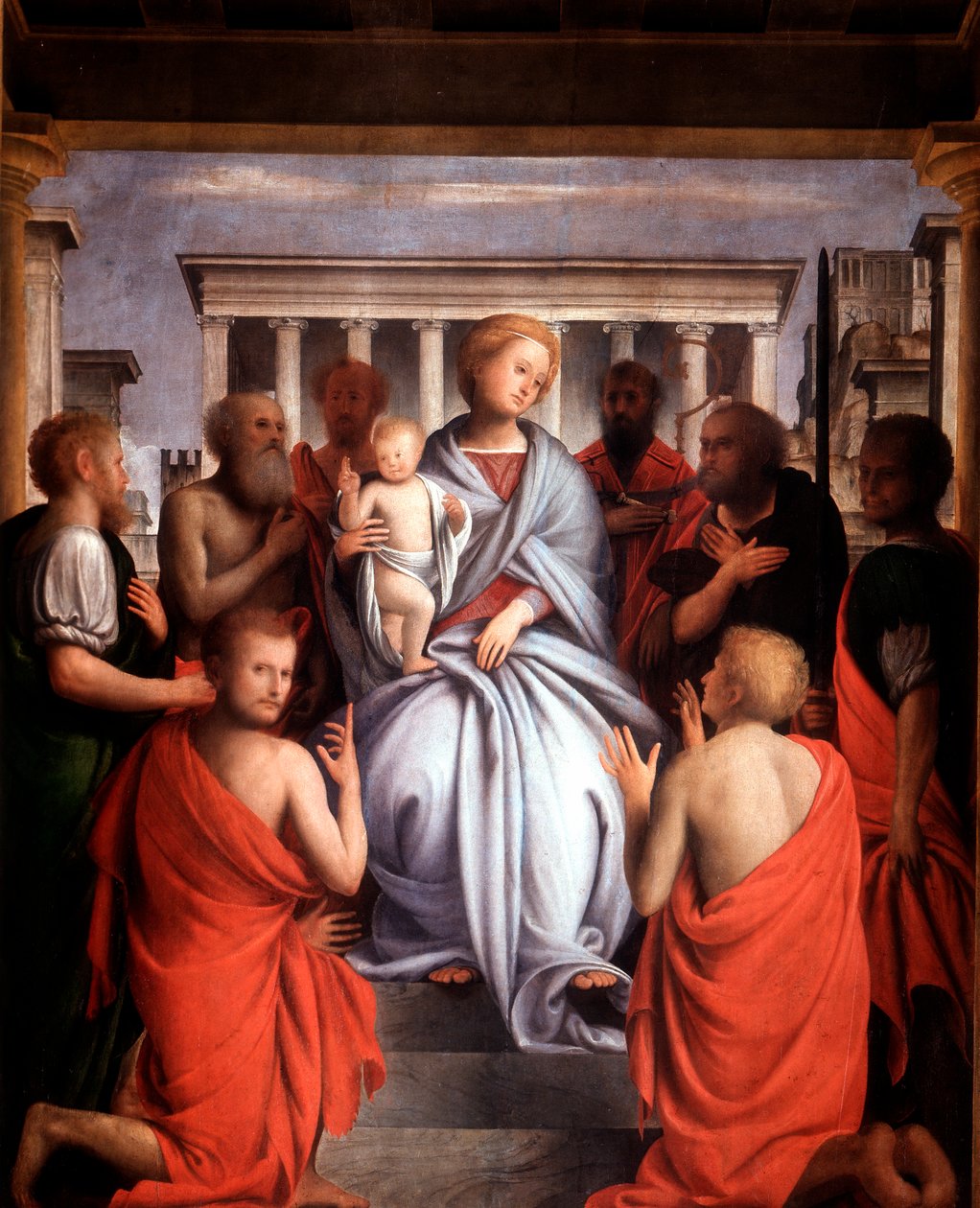 Madonna z Dzieciątkiem, koniec XV i XVI w. autorstwa Bramantino