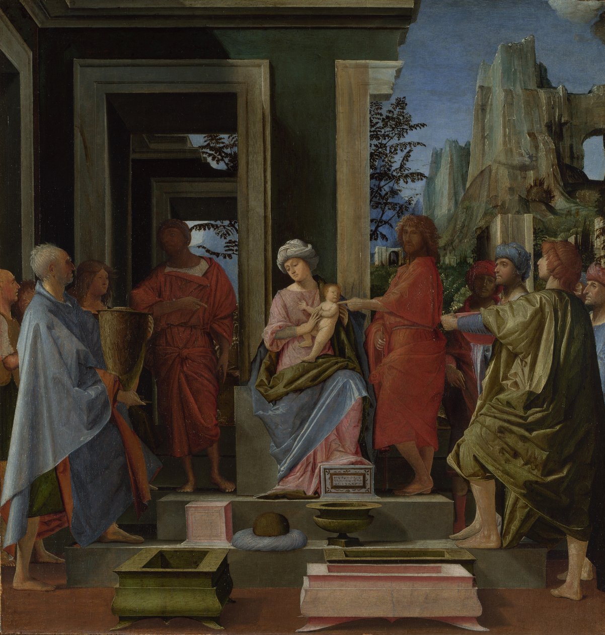 Adoracja Królów, c. 1500 autorstwa Bramantino