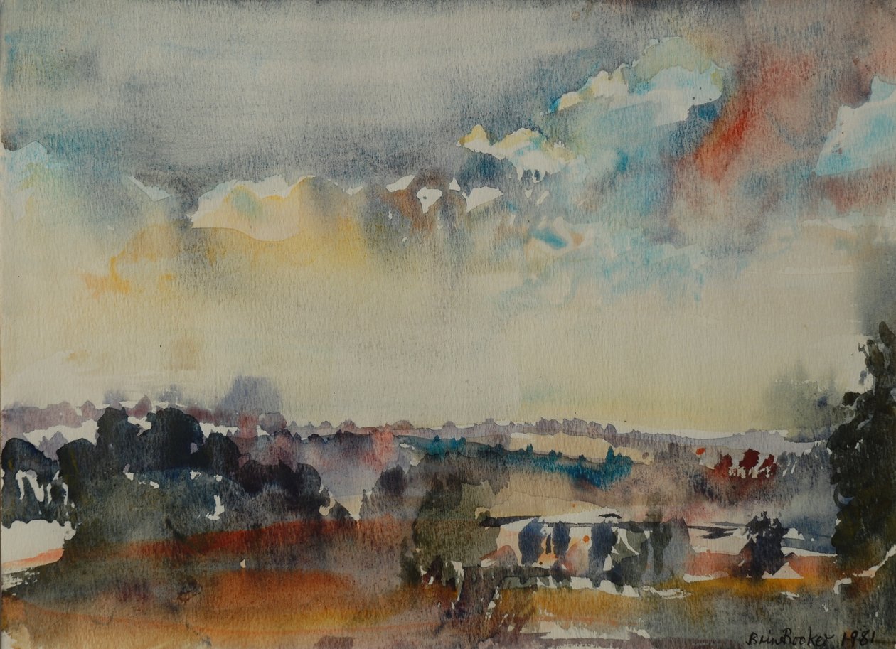 Październikowe niebo, 1981 autorstwa Brenda Brin Booker