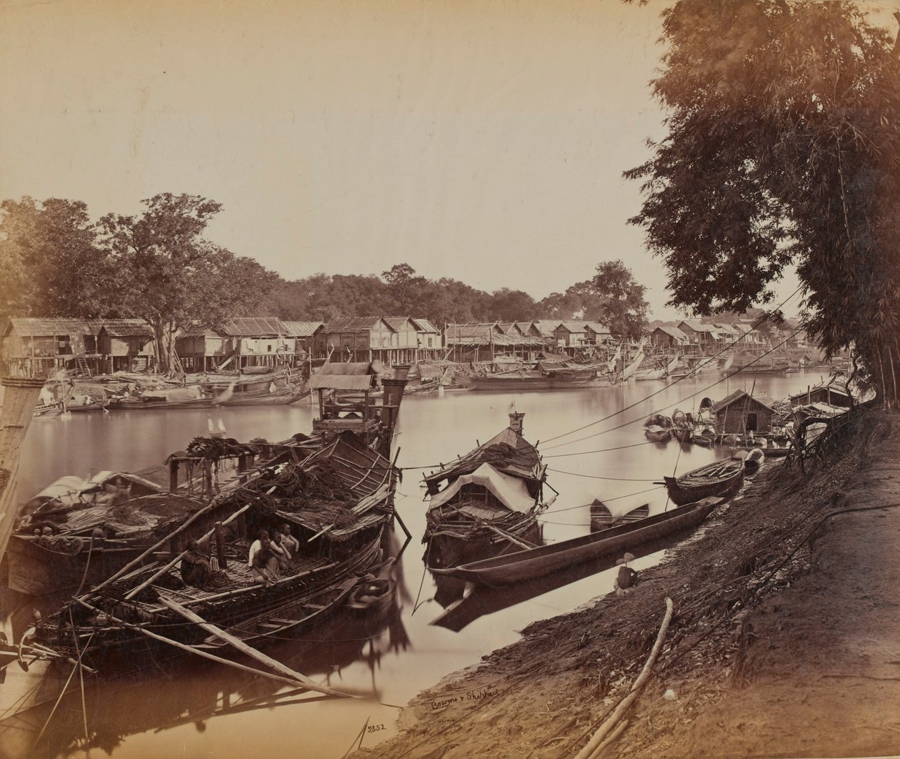 A Backwater, Mandalay autorstwa British Photographer