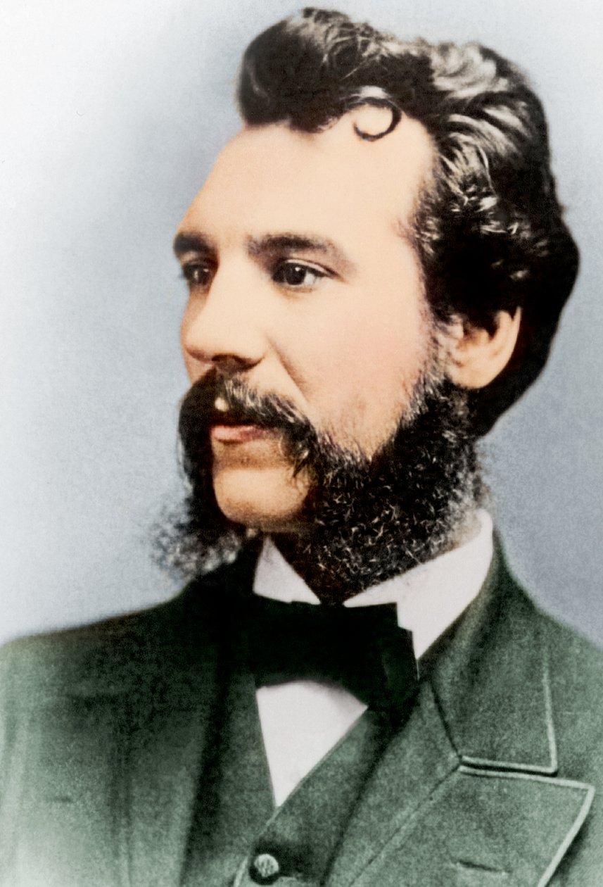Alexander Graham Bell, 1876 r. autorstwa British Photographer