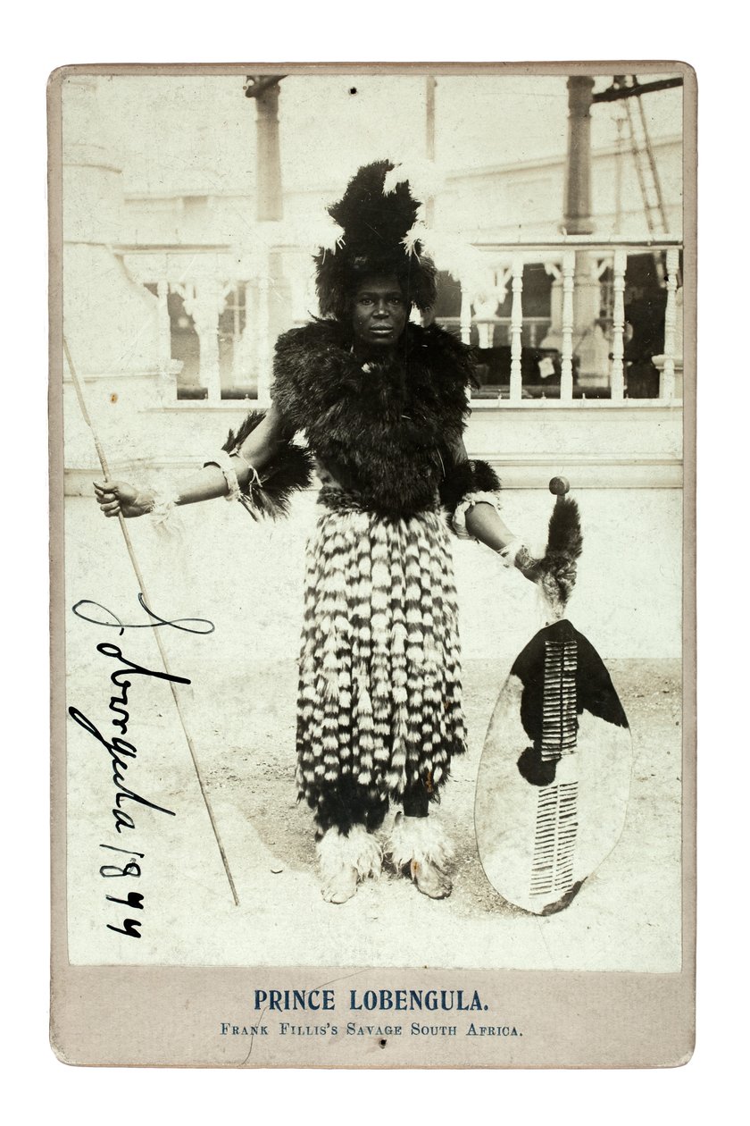 Książę Lobengula, Anglia, 1899 (odbitka żelatynowo-srebrowa) autorstwa British Photographer