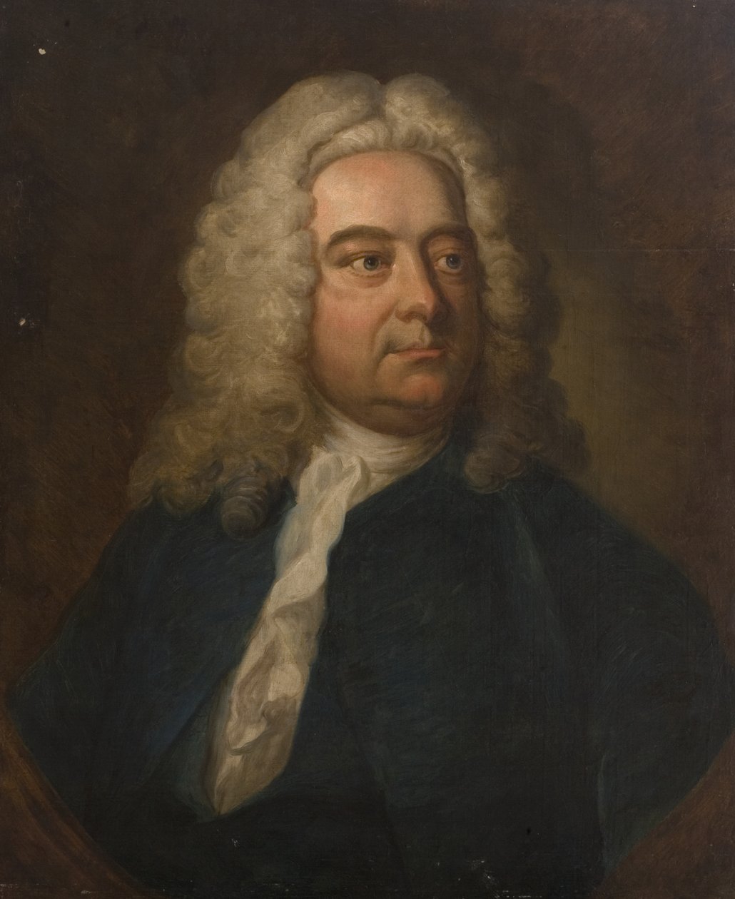 Portret mężczyzny w niebieskim (prawdopodobnie wielebnego G. Greenwaya), początek XVIII wieku autorstwa British School