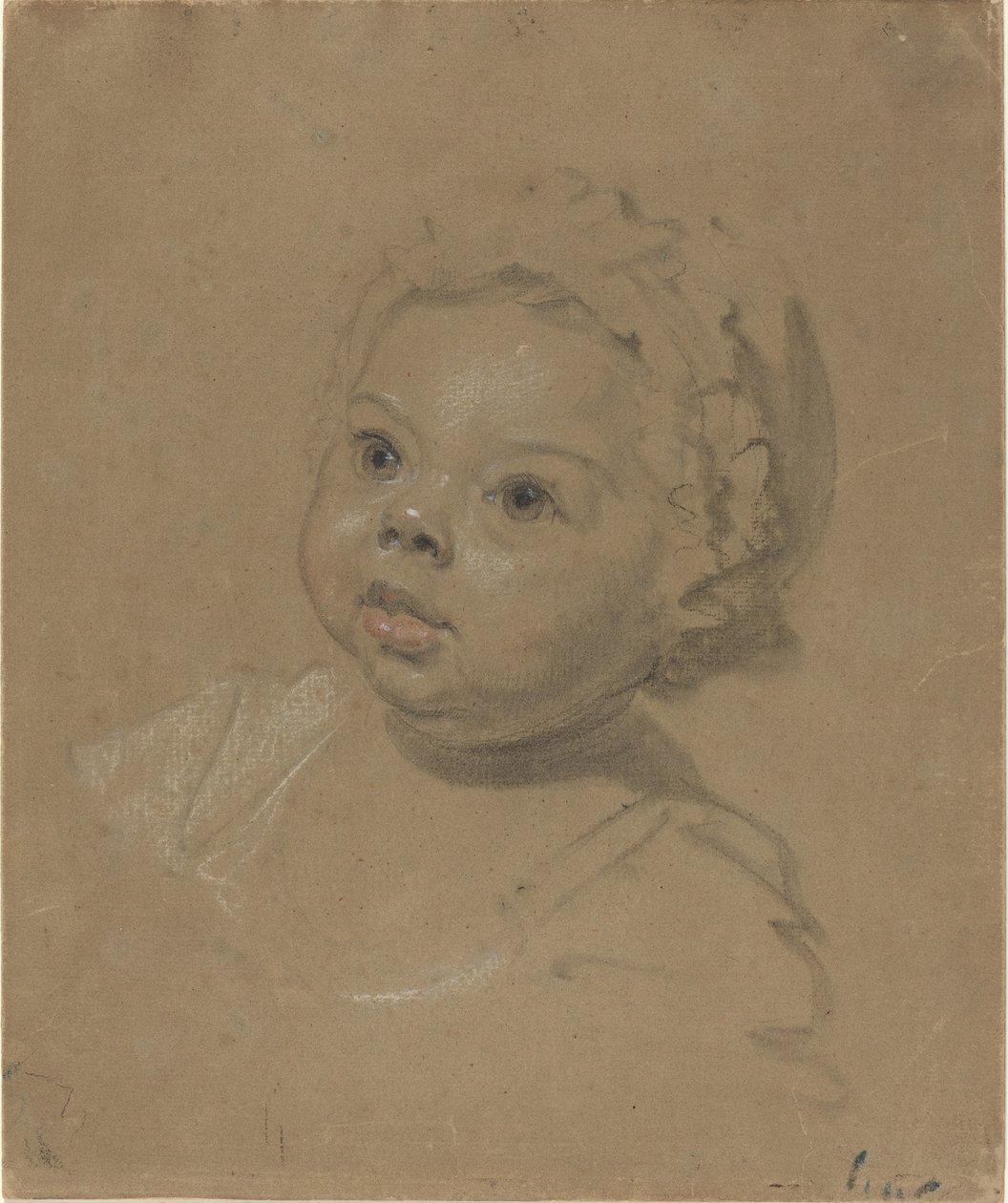 Głowa dziecka autorstwa British 18th Century