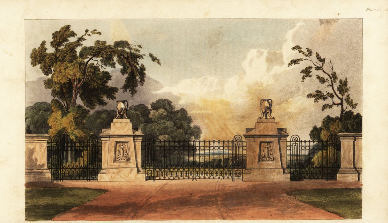 Projekt wejścia do parku Regency autorstwa British School