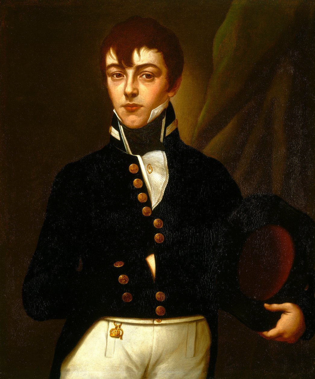 Midshipman Robert Deans (1790-1867) autorstwa British School