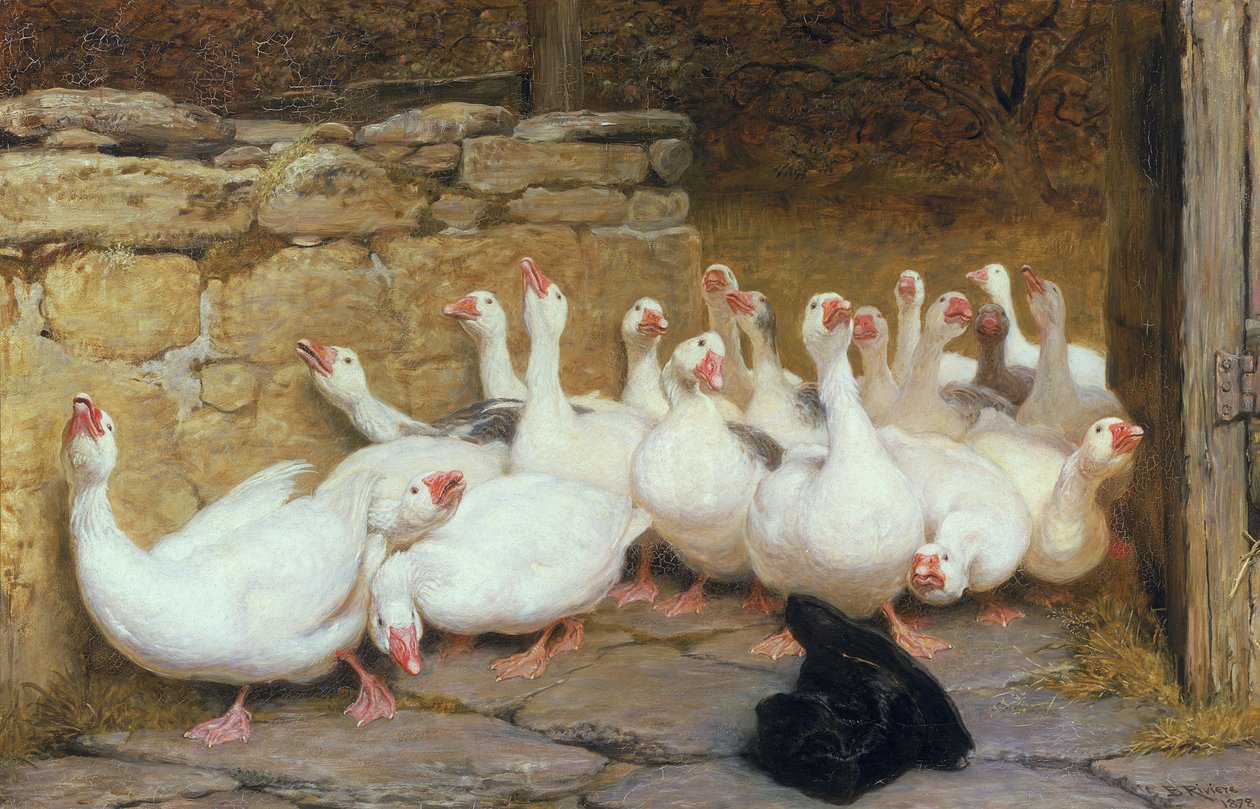 Niepokojąca chwila, 1878 autorstwa Briton Riviere