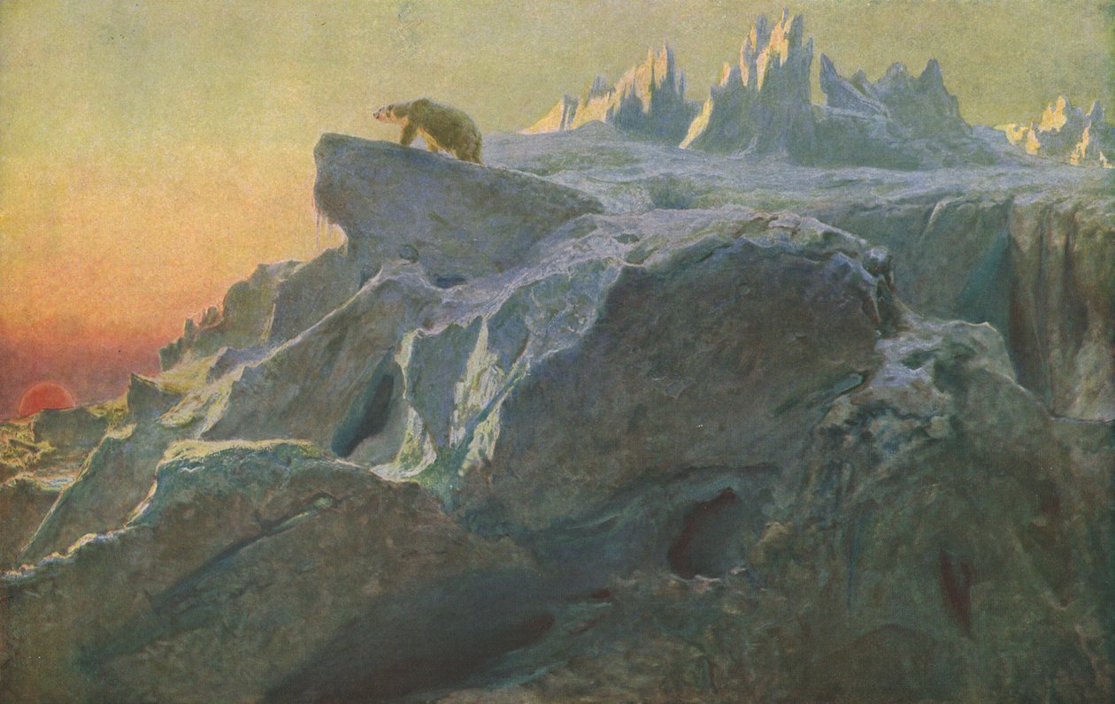 Beyond Mans Footsteps, c1894, c1930. autorstwa Briton Riviere