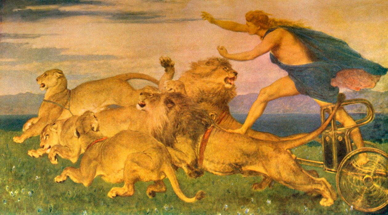 „Febus Apollo”, 1895, c1915. autorstwa Briton Riviere