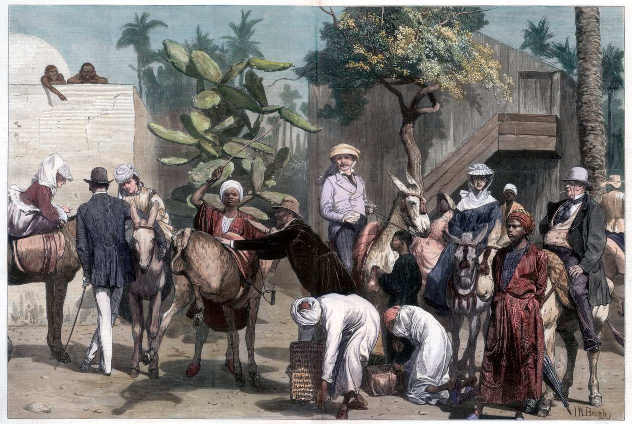 „Początek do piramid”, 1874. autorstwa Bromley