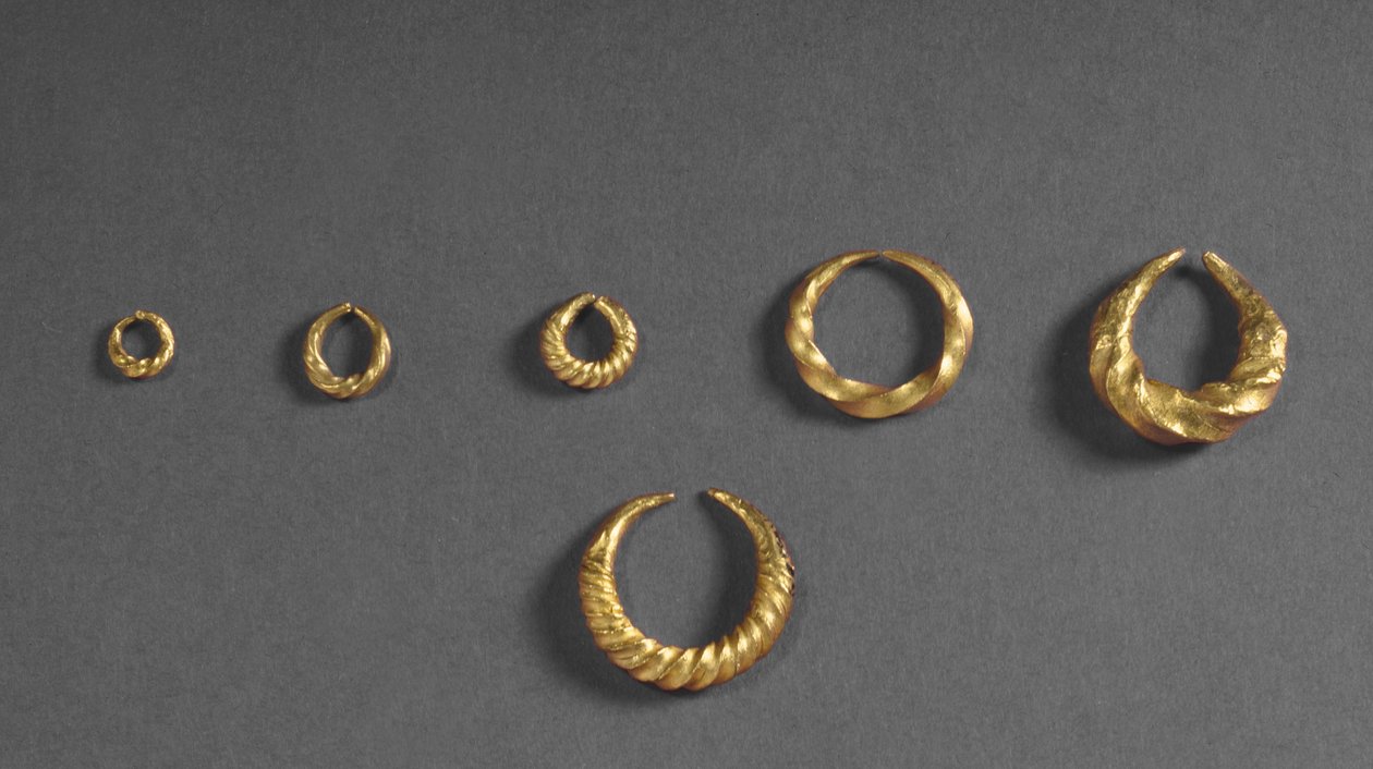 Biżuteria z Fresn-la-Mere, Francja złota autorstwa Bronze Age