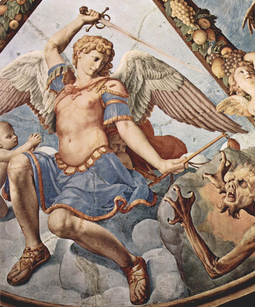 Freski z kaplicy Eleonory da Toledo w Palazzo Vecchio we Florencji, fresk na suficie autorstwa Agnolo Bronzino