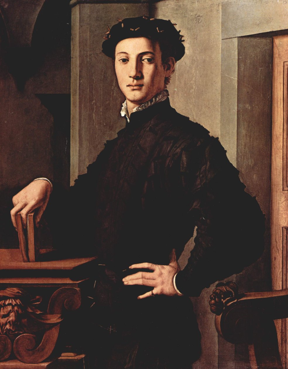 Portret młodego mężczyzny z książką Portret młodzieńca z książką autorstwa Agnolo Bronzino