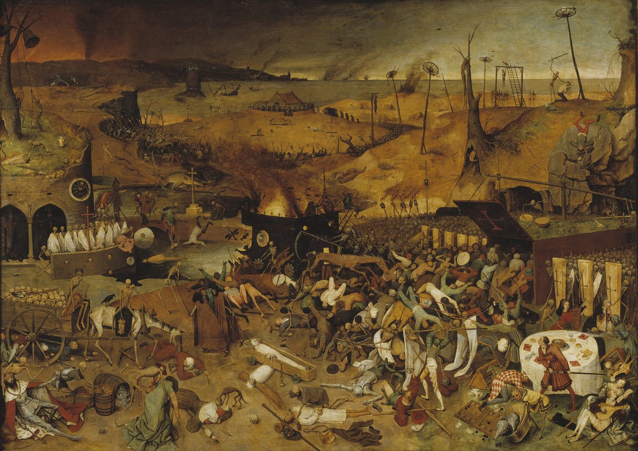Triumf śmierci, ok. 1562-1563 autorstwa Bruegel