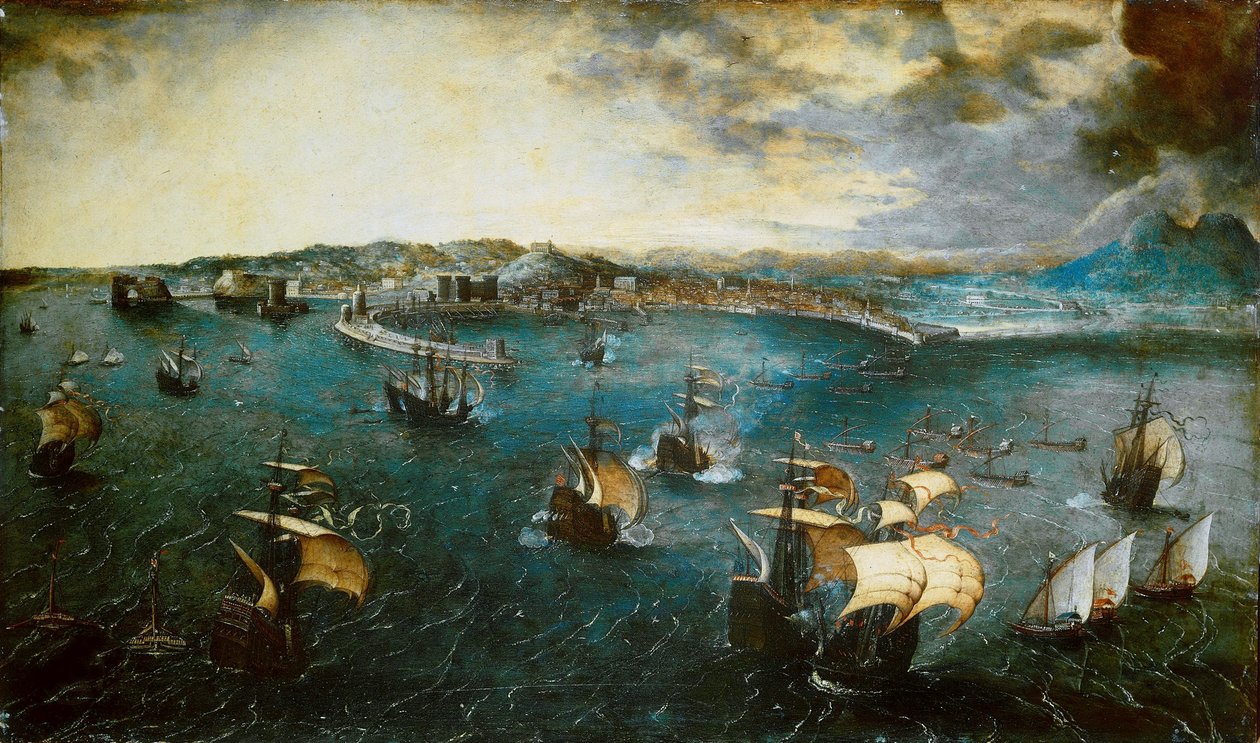 Widok na zatokę Neapolitańską, ok. 1550-1565. autorstwa Bruegel