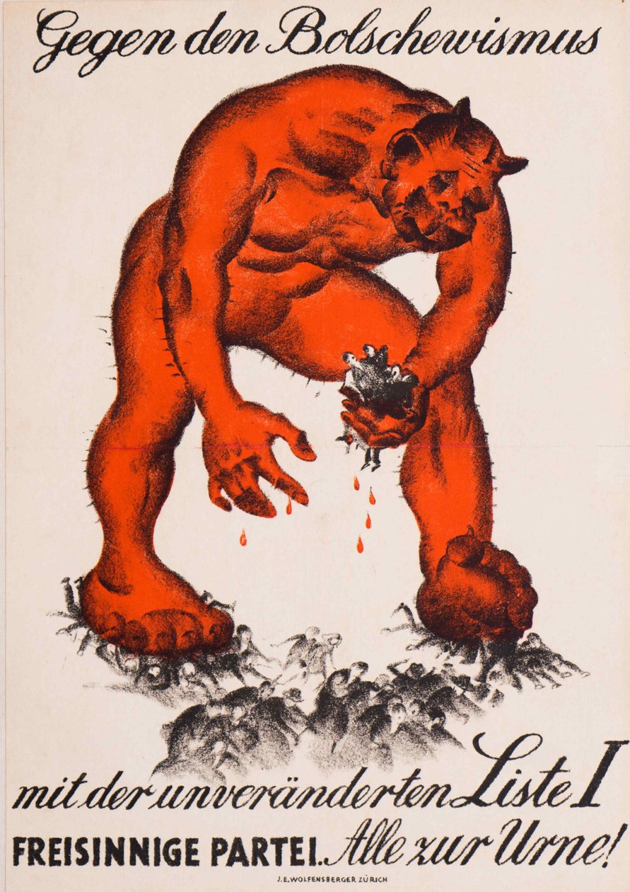 Przeciw bolszewizmowi, 1919. autorstwa Burkhard Mangold