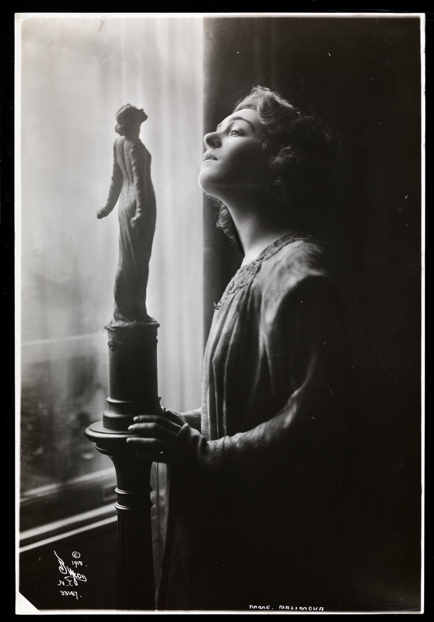 Alla Nazimova, 1915 (srebrny odbitka żelatynowa) autorstwa Byron Company