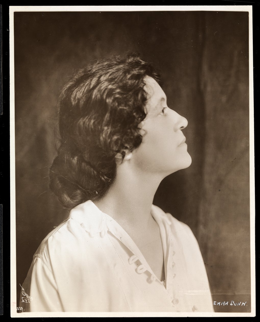 Emma Dunn, ok. 1915 (srebrny odbitka żelatynowa) autorstwa Byron Company
