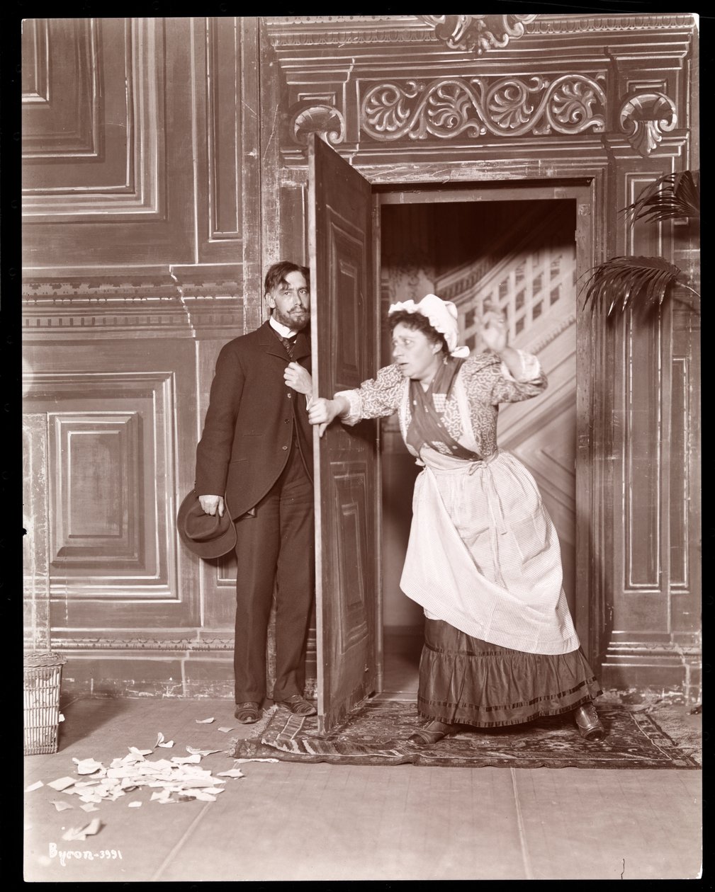 Ilustracja do "Detective Story du Jour", ok. 1898 (odbitka żelatynowa) autorstwa Byron Company