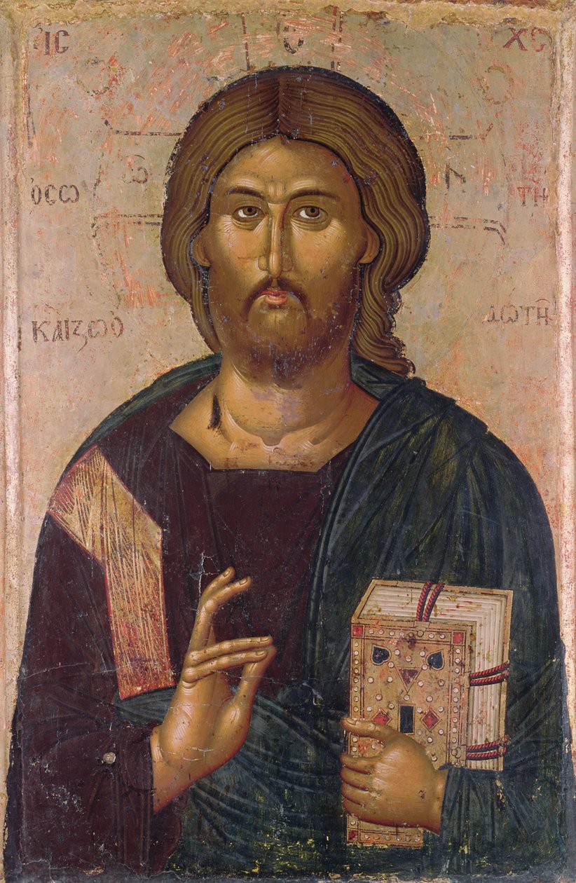 Chrystus Odkupiciel, Źródło Życia, ok. 1393-94 (tempera na panelu) autorstwa Byzantine