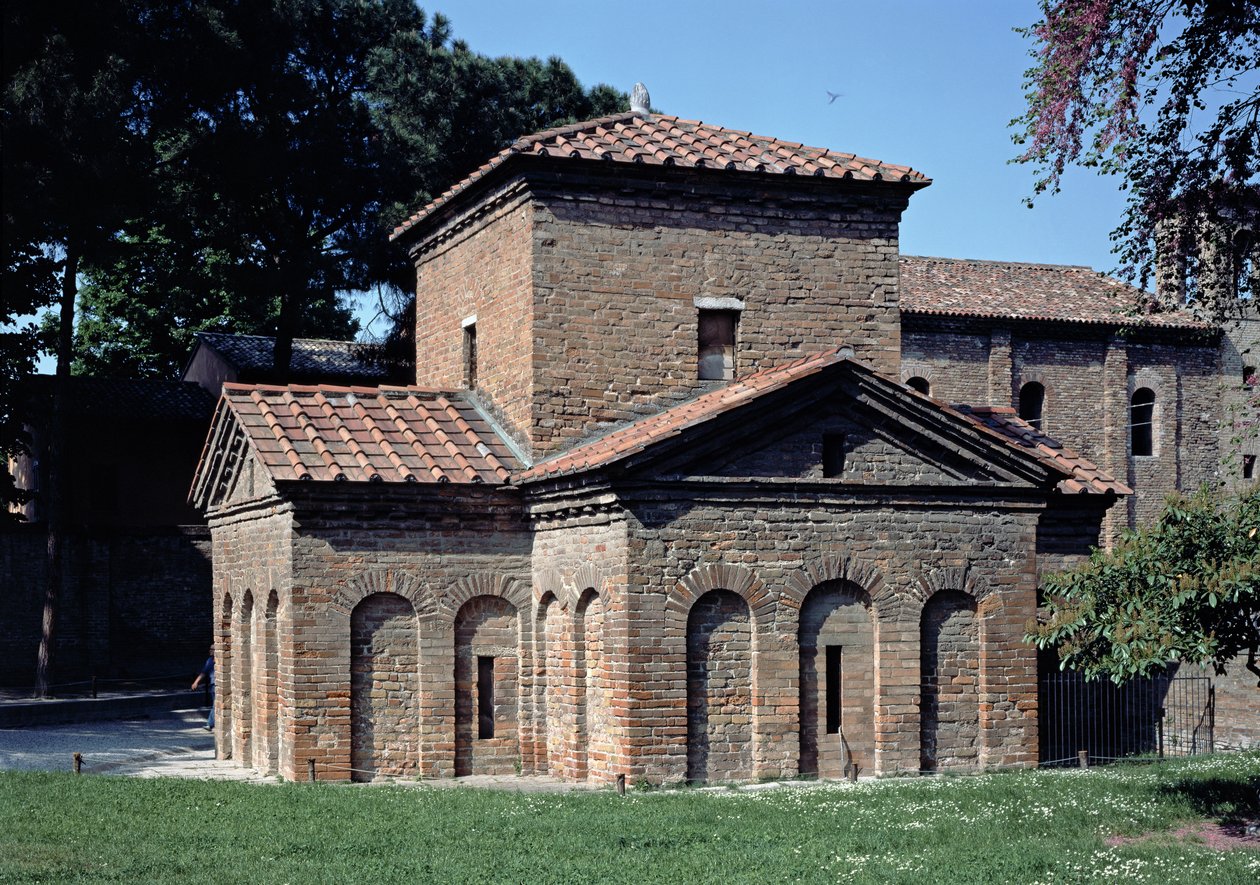 Tylna fasada grobowca, połowa V wieku autorstwa Byzantine